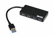 iBox IUH3F56 interface hub USB 3.0 (3.1 Gen 1) Type-A 5000 Mbit/s Black