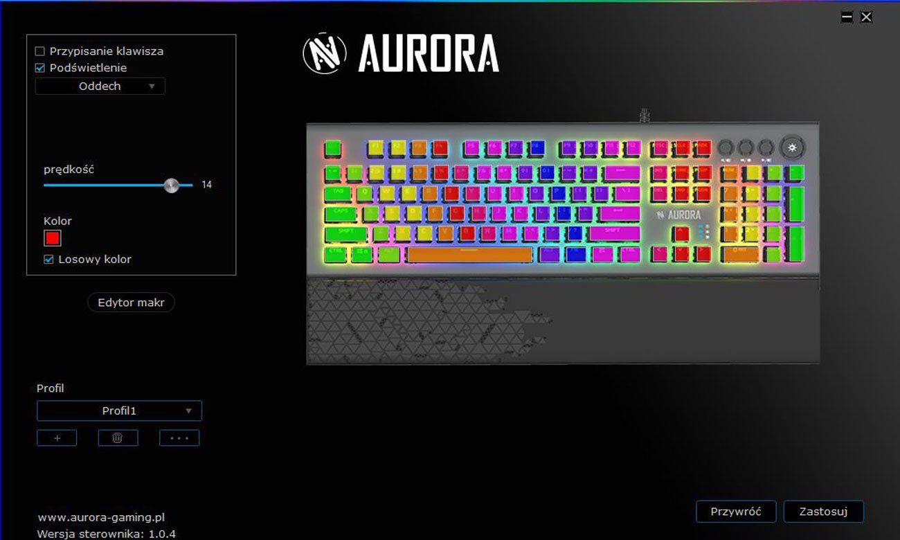 iBox Aurora K-3 keyboard USB QWERTY Silver