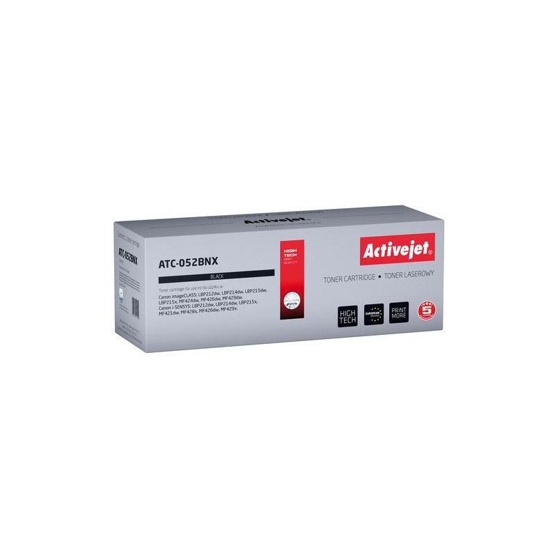 Activejet ATC-052BNX Toner cartridge for Canon printers Canon 052BK XL replacement Supreme 9200 pages black