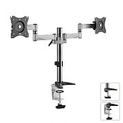 Desk holder for two LCD monitors Maclean MC-714 13-27  8kg aluminum