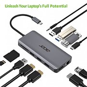 Acer 12in1 Type C dongle 2xUSB3.2/2xUSB2.0/1xSD/TF/1xDP