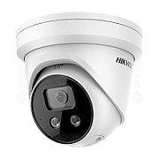 Camera supraveghere Hikvision IP turret DS-2CD2346G2-ISU/SL(2.8mm)(C) (black), 4MP, culoare neagra, Acusens - filtrarea alarmelor false dupa corpul uman si masini, alarma vizuala(lumina stroboscopica) si alarma audio pentru avertizarea intrusilor, audio bidirectional, low-light performance powered
