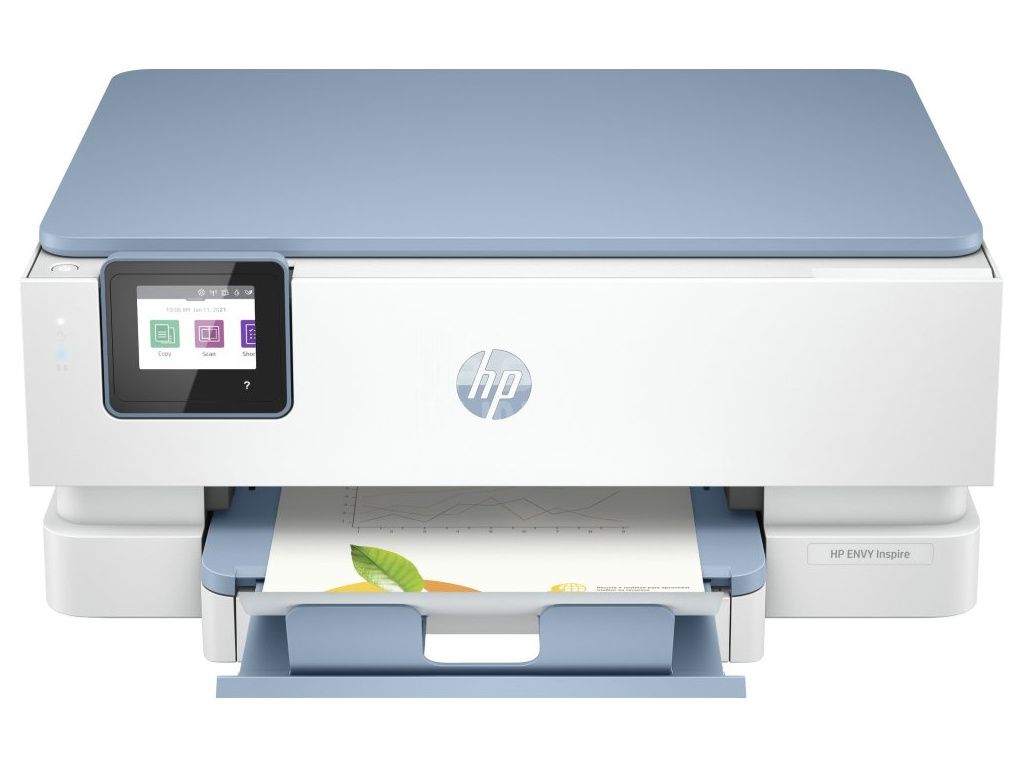Imprimanta multifunctionala inkjet color HP ENVY Inspire 7221e, A4, duplex, USB 2.0, Wi-Fi, Bluetooth, 22 ppm negru, 20 ppm color