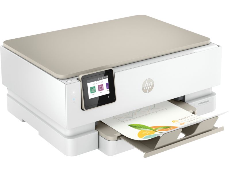 Imprimanta multifunctionala inkjet color HP ENVY Inspire 7220e, A4, duplex, USB 2.0, Wi-Fi, Bluetooth, 22 ppm negru, 20 ppm color