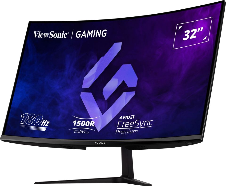 Monitor 31.5 inch LED ViewSonic VX3218-PC-MHD 1920 x 1080 pixeli, 165 Hz, 1 ms, Negru