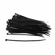 TILE prindere cablu GEMBIRD, 100pcs., 150*3.6 mm, din Nylon, rezistent UV, black,  NYTFR-150x3.6 