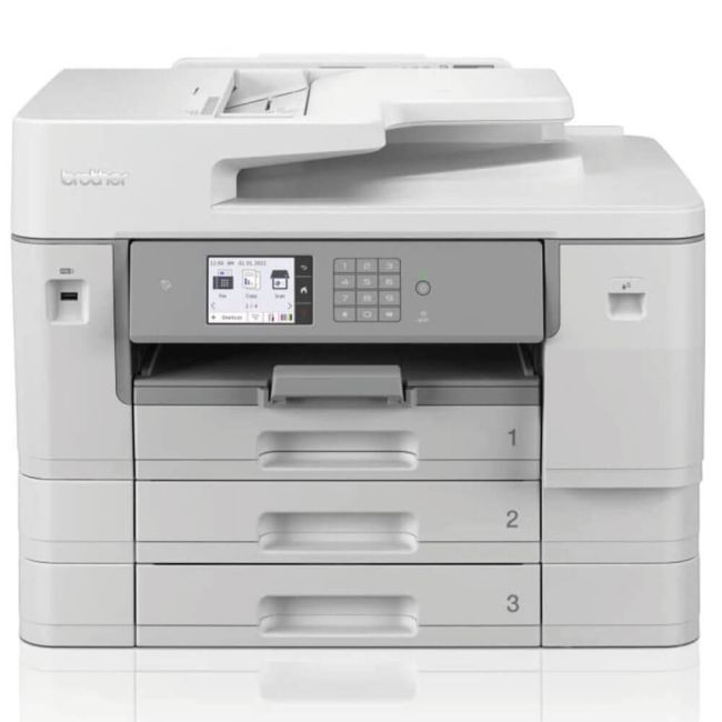 Imprimanta multifunctionala inkjet color Brother MFC-J6957DW, A3, ADF, USB 2.0, Wi-Fi, NFC, 30 ppm negru, 30 ppm color