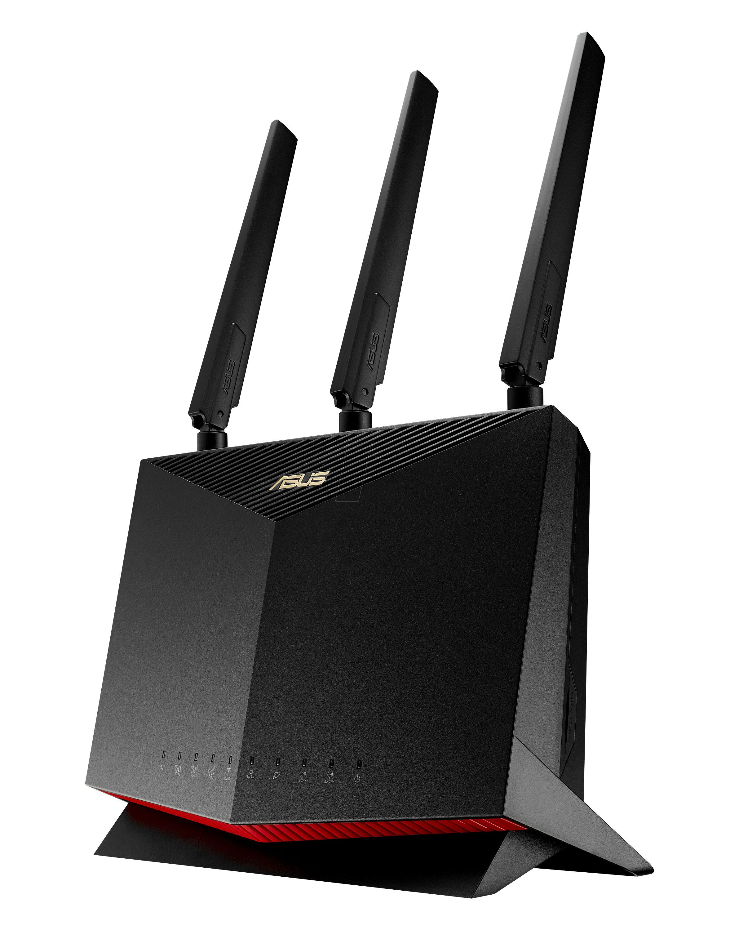 Asus ASUS 4G-AC86U Cat. 12 600Mbps Dual-Band AC2600 LTE Modem Router, Network Standard: IEEE 802.11a/b/g/n/ac, IPv4, IPv6, 800+1733 Mbps, LTE Cat.12 : Downlink 600 Mbps / Uplink 150 Mbps, HSPA+: Downlink 42.2 Mbps / Uplink 5.76 Mbps, 4G FDD-LTE: 1 /3 /5 /7 /8 /20 /28 /32, 4G TDD-LTE: 38 /40 /41, 3G UMTS