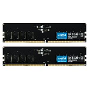 Memorie Crucial 64 GB DDR5 4800 MHz CL40, kit 2 x 32 GB, XMP 3.0, Negru
