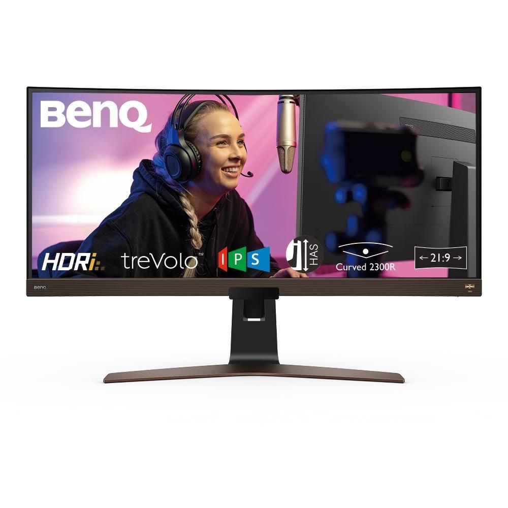 Monitor 37.5 inch LED BenQ EW3880R 3840 x 1600 pixeli, 60 Hz, 4 ms, Negru