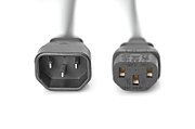 ASSMANN power cord IEC C13/C14 M/F black 5m bulk