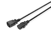 ASSMANN power cord IEC C13/C14 M/F black 1 8m bulk