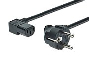 ASSMANN Power Cord CEE 7/7 Typ-F - C13 90deg angled M/F 1.8m H05VV-F3G 0.75qmm bl