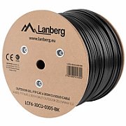 Lanberg LCF6-30CU-0305-BK networking cable Black 305 m Cat6
