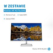 HP HP M27fq 68.6 cm (27 ) 2560 x 1440 pixels Quad HD LED Silver