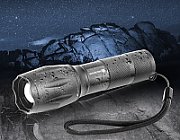 LED torch FL-600 with CREE XM-L2 18650 LED / 3x AAA (R03)