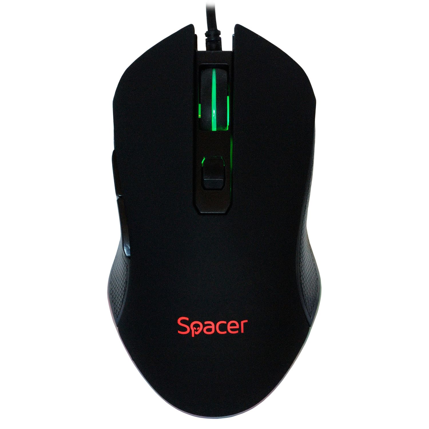 MOUSE Spacer - gaming, gaming, cu fir, USB, optic, 3.200 dpi, butoane/scroll 6/1, iluminare, negru,  SPGM-PULSAR-LITE  (include TV 0.18lei)