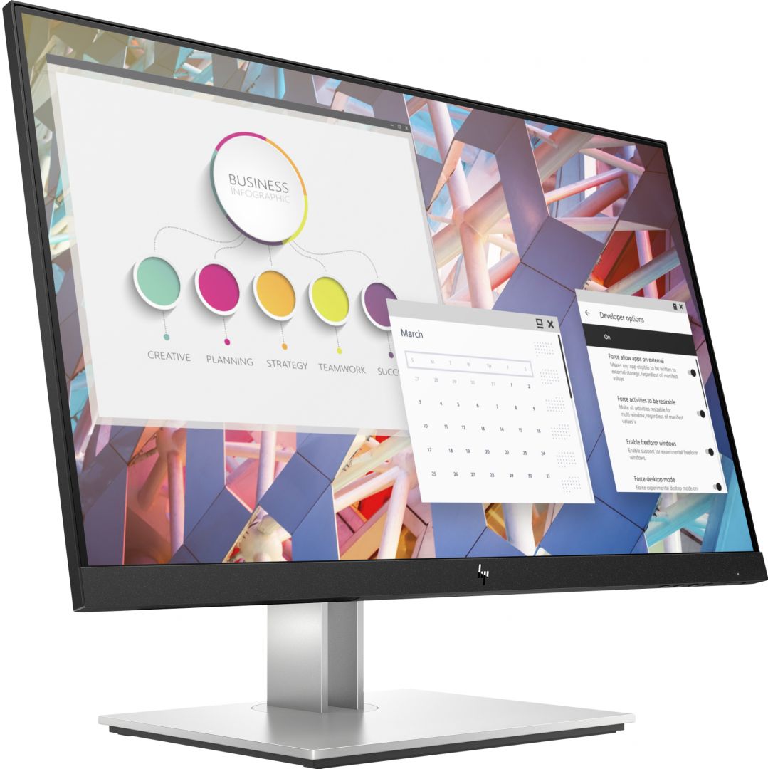 Monitor 23.8 inch LED HP 9VF99AA 1920 x 1080 pixeli, 60 Hz, 5 ms, Negru
