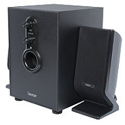 BOXE SPACER 2.1, RMS: 20W (2 x 5W + 10W), bluetooth telecomanda wireless, control volum, bass, treble, subwoofer lemn MDF, 220V alimentare, USB/FM/AUX/SD, Display, black,  SPSK-21BT-TOKYO    (include TV 3.5lei)