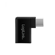 ADAPTOR LOGILINK, pt. smartphone, USB 3.2 Type-C (T) la USB 2.0 (M), USB-C 90 grade, pana la 5V / 3A 15W, negru,  AU0055  (include TV 0.06 lei)