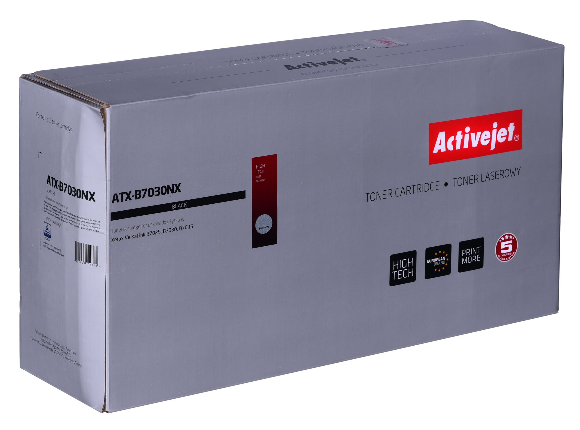Activejet ATX-B7030NX toner for Xerox printer, replacement XEROX 106R03396 Supreme 30000 pages black