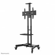 Neomounts by Newstar Select NM-M1700BLACK Mobile floor stand for 32-75  screen, height adjustable - Black  Specifications General Min. screen size*: 32 inch Max. screen size*: 75 inch Min. weight: 0 kg Max. weight: 50 kg Screens: 1 VESA pattern: 200x200, 200x300, 200x400, 300x200, 300x300, 350x350