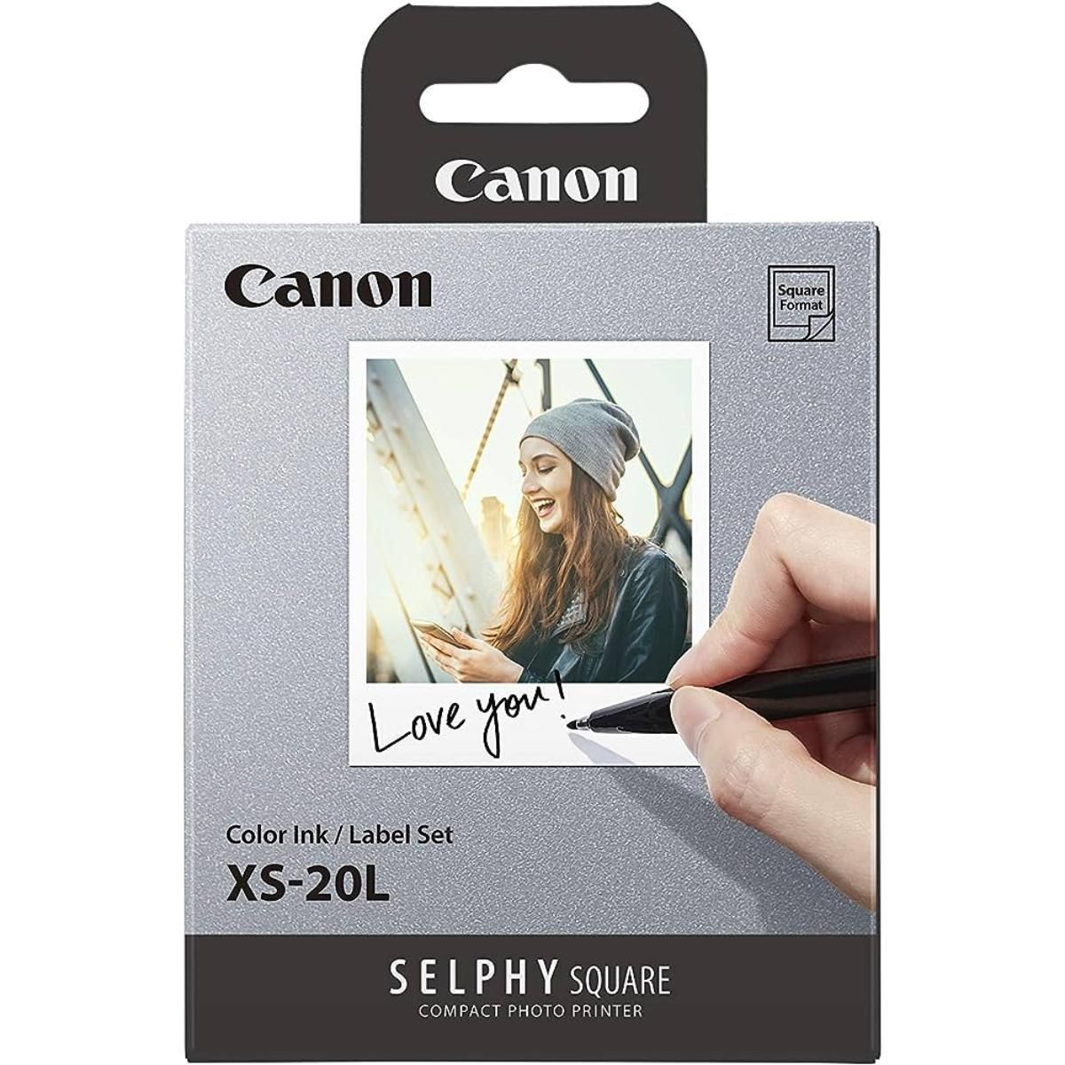 Pachet hartie foto originala CANON Selphy XS-20L, 20 coli Dimensions - 102mm (W) x 28mm (D) x 12mm (H) - Weight: 0.068kg
