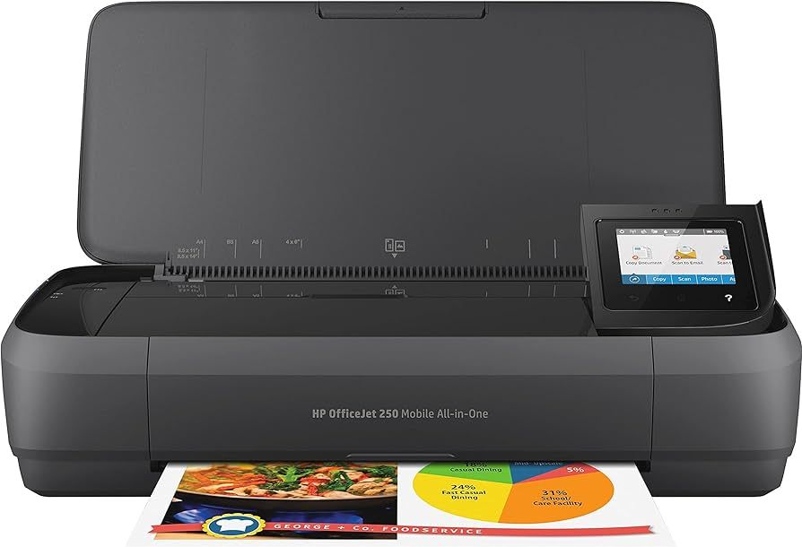 Imprimanta multifunctionala inkjet color HP 250 Mobile, A4, ADF, USB 2.0, Wi-Fi, Bluetooth, 10 ppm negru, 10 ppm color