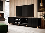 Cama RTV cabinet PAFOS 200x40x52 Black matt
