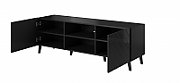 RTV cabinet ABETO 150x42x52 black glossy