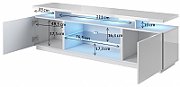 RTV cabinet EVA 180x40x52 white/white glossy