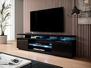 RTV cabinet EVA 180x40x52 black glossy