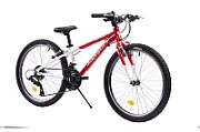 BICICLETA PEGAS MINI DRUMET 24'' ROSU ALB