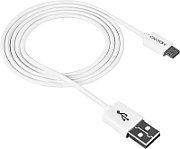 CANYON UM-1 Micro USB cable, 1M, White, 15*8.2*1000mm, 0.018kg