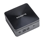 Mini PC Gigabyte BRIX BRi3H-10110, Intel Core i3-10110U (2C / 4T, 2.10 - 4.10 GHz, 25 W), 2x DDR4 SODIMM, 1x SATA, 1x NVMe, Intel UHD Graphics, Adaptor extern 19V 90W, Gri, negru