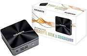Mini PC Gigabyte BRIX BRi3H-10110, Intel Core i3-10110U (2C / 4T, 2.10 - 4.10 GHz, 25 W), 2x DDR4 SODIMM, 1x SATA, 1x NVMe, Intel UHD Graphics, Adaptor extern 19V 90W, Gri, negru