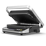 AENO ''Electric Grill EG1: 2000W, 3 heating modes - Upper Grill, Lower Grill, Both Grills  Defrost, Max opening angle -180°, Temperature regulation, Timer, Removable double-sided plates, Plate size 320*220mm''