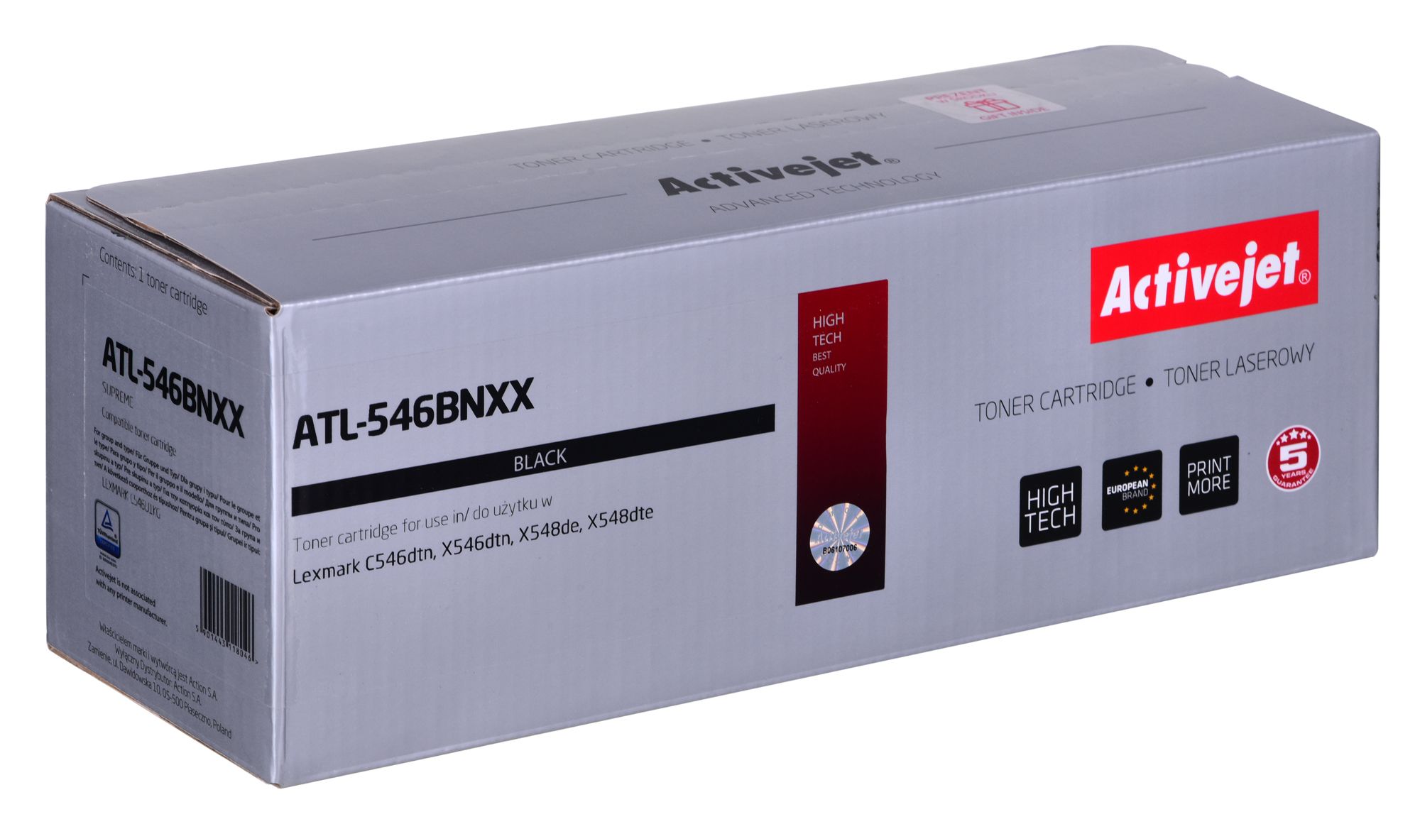Activejet ATL-546BNXX Toner cartridge for Lexmark printers Replacement Lexmark C546U1KG Supreme 8000 pages black