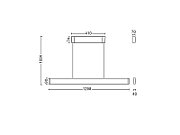 Ensis Hue pendant white 2x39W 24V