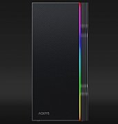 Carcasa Aqirys Electra Midi Tower Black  RGB