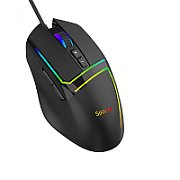MOUSE Spacer - gaming, gaming, cu fir, USB, optic, 12.000 dpi, butoane/scroll 7/1, iluminare RGB, negru,  SPGM-ALIEN-RACE  (include TV 0.18lei)