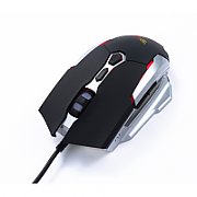 MOUSE Spacer - gaming, gaming, cu fir, USB, optic, 6.400 dpi, butoane/scroll 6/1, iluminare RGB, negru,  SPGM-PULSAR-PRO  (include TV 0.18lei)