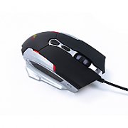 MOUSE Spacer - gaming, gaming, cu fir, USB, optic, 6.400 dpi, butoane/scroll 6/1, iluminare RGB, negru,  SPGM-PULSAR-PRO  (include TV 0.18lei)