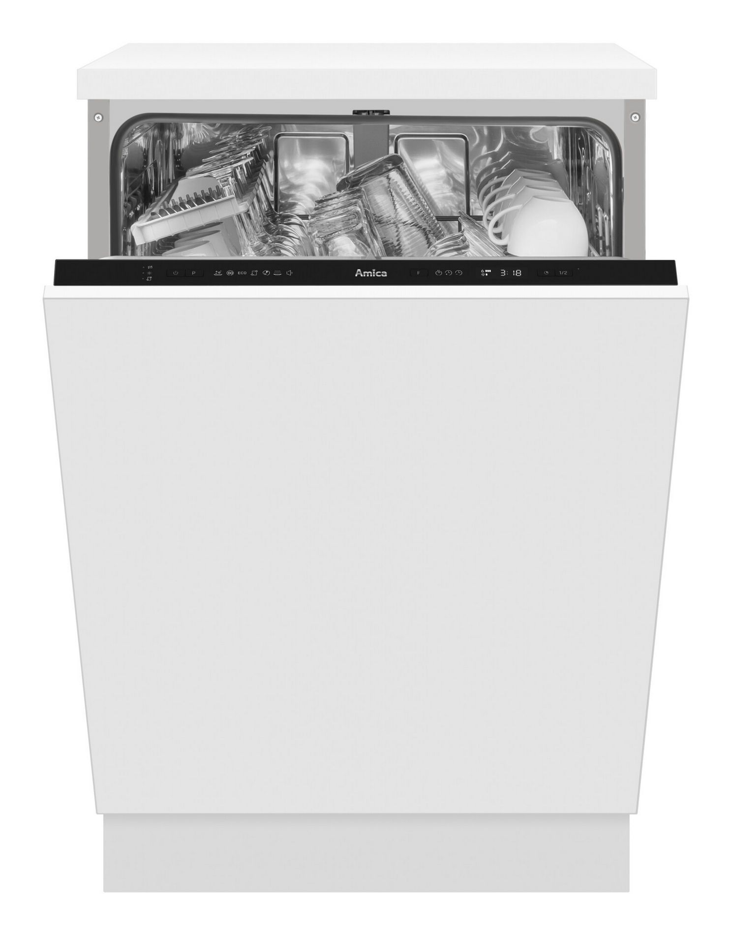 Amica DIM62E7qH dishwasher Semi built-in 14 place settings E