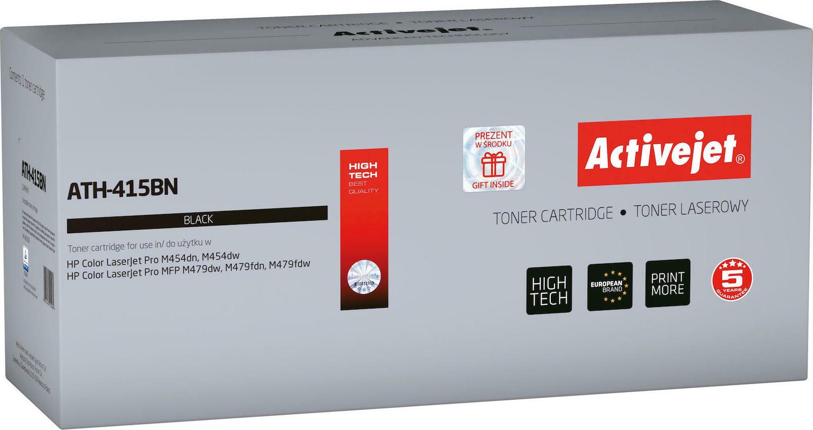 Activejet ATH-415BN printer toner for HP replacement HP 415A W2030A Supreme 2400 pages, Black, With chip