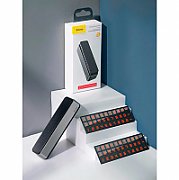 SUPORT numar de telefon parbriz Baseus, functie de inchidere si deschidere prin apasare, sase seturi de numere incluse, gri  ACNUM-B0G  - 6953156293861