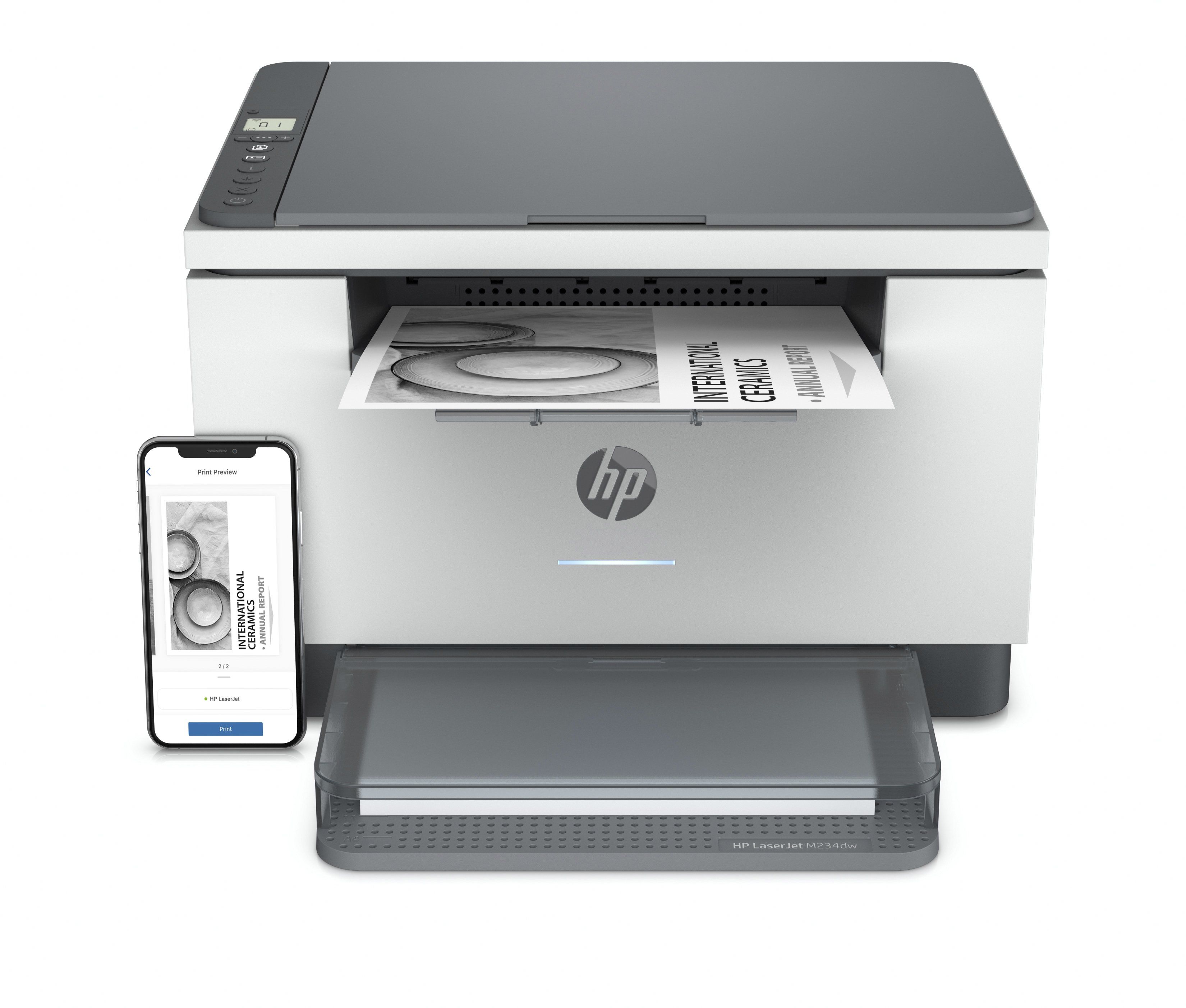 Imprimanta laser monocrom HP M234DW, A4, duplex, USB 2.0, Wi-Fi, 29 ppm