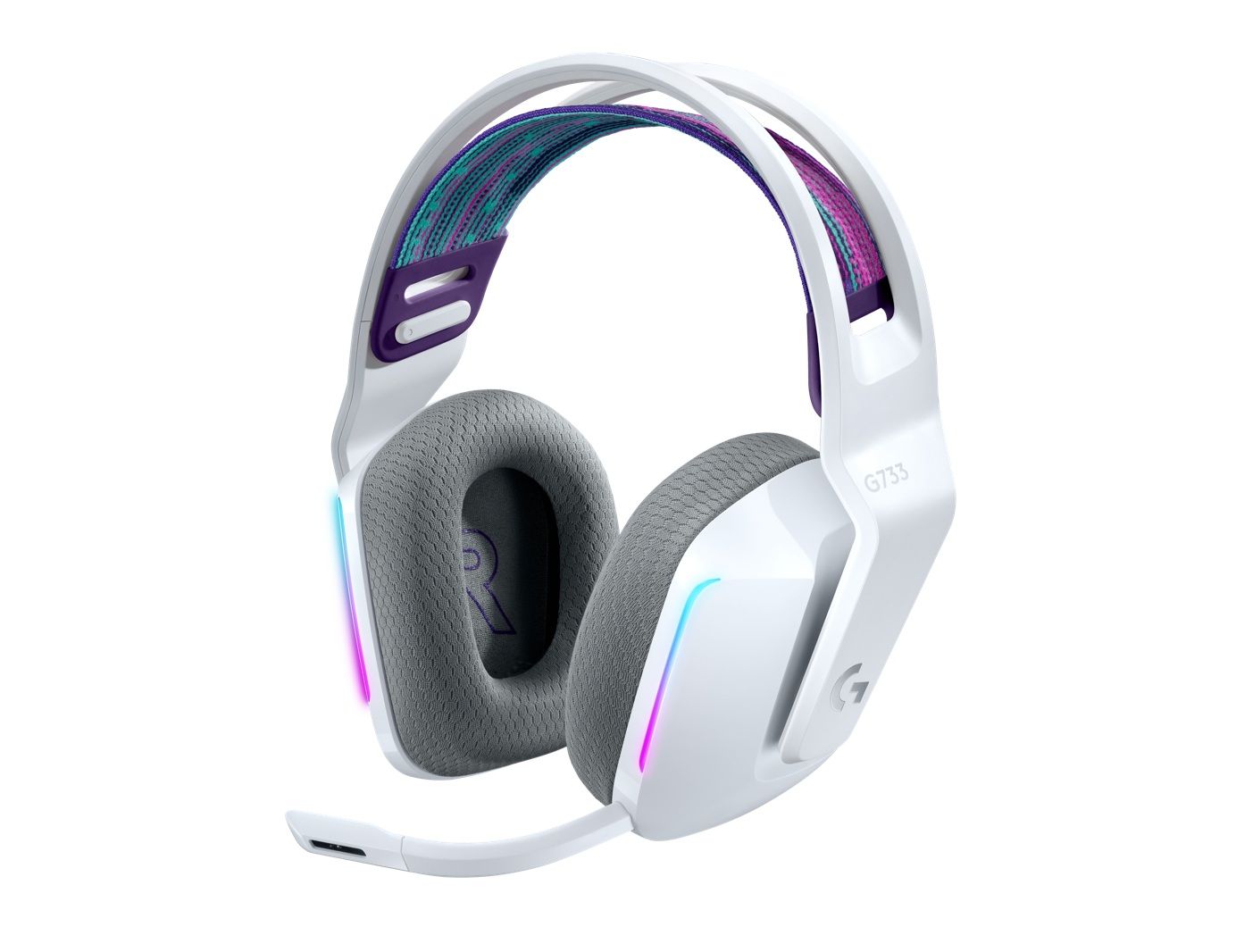 LOGITECH G733 LightSpeed Wireless RGB Gaming Headset - WHITE - EMEA