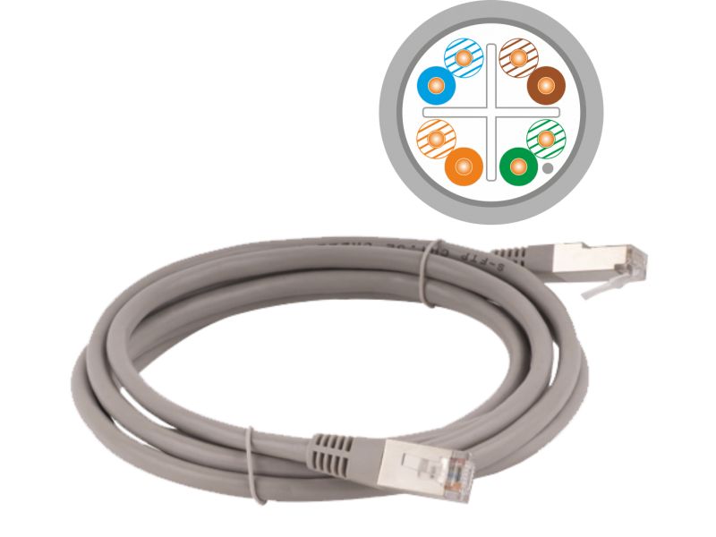 A-LAN KKS6SZA10 networking cable Grey 10 m Cat6 U/UTP (UTP)