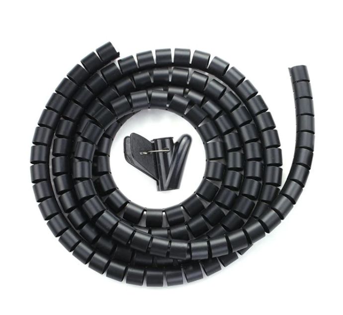 ASM IEC-EL249S Power Cable, R/A Schuko plug, HO5VV-F 3 X 1.00mm2 to C13 IEC LOCK, 1m black